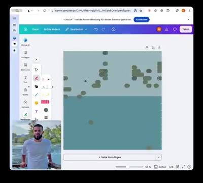 Canva 肖像：在画布中完成创作 — 原帖视频实际画面截图